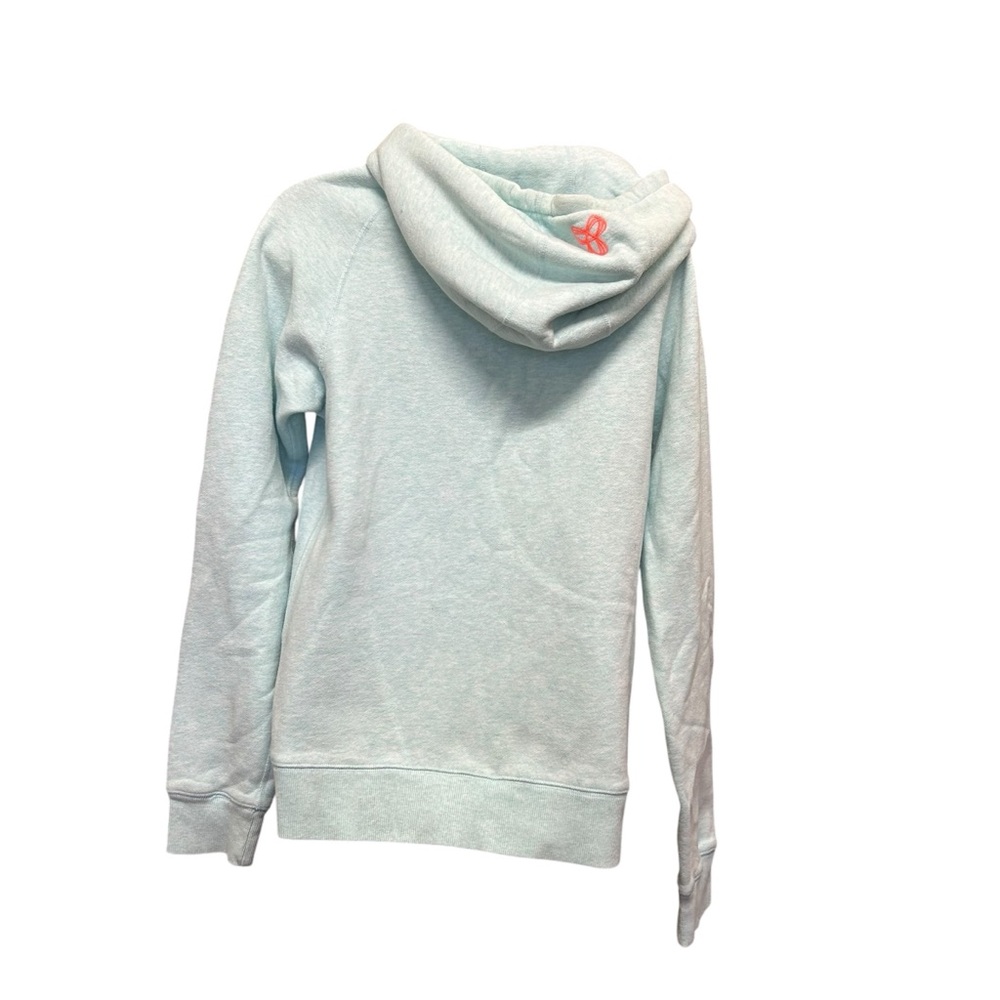 Tna Aritzia Baltic Hoodie Mint Green Aqua Orange Spiro Logo Size M - Picture 4 of 8